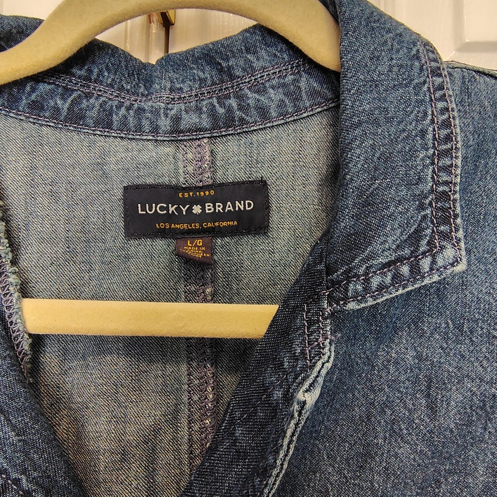 Lucky Brand Blue Denim Jumpsuit - Picture 2 of 3